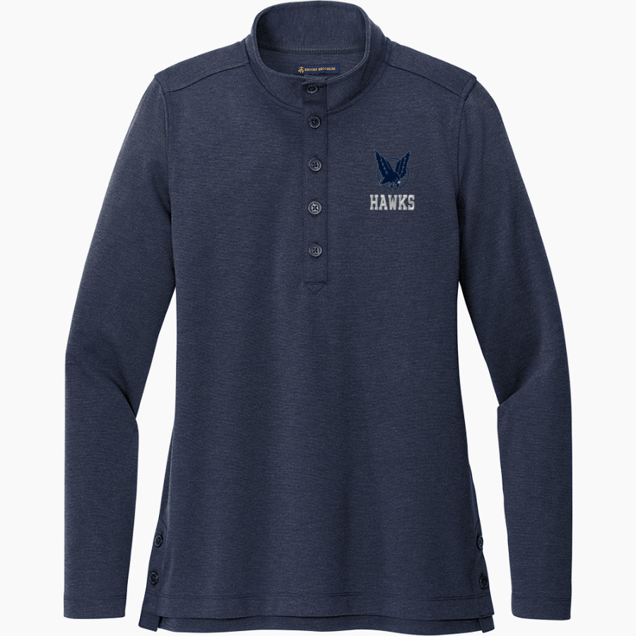 MAUMEE VALLEY COUNTRY DAY SCHOOL HAWKS <span class="pdp-name-mascot">MAUMEE VALLEY HAWKS</span> Brooks Brothers Women's Mid-Layer Stretch 1/2-Button Pullover