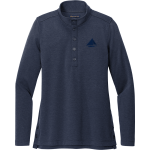 Chesapeake College Skipjacks <span class="pdp-name-mascot">Chesapeake Skipjacks</span> Brooks Brothers Women's Mid-Layer Stretch 1/2-Button Pullover Front Thumbnail
