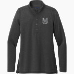 Meadows School The Official Store of the Mustangs <span class="pdp-name-mascot">Meadows School Mustangs</span> Brooks Brothers Women's Mid-Layer Stretch 1/2-Button Pullover Front Thumbnail