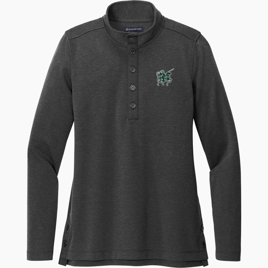 Wisconsin Heights High School Vanguards <span class="pdp-name-mascot">Wisconsin Heights High School</span> Brooks Brothers Women's Mid-Layer Stretch 1/2-Button Pullover
