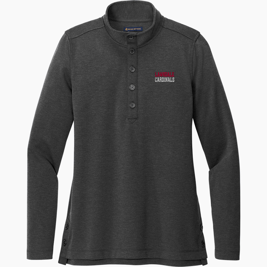 LAWNDALE HIGH SCHOOL CARDINALS <span class="pdp-name-mascot">LAWNDALE CARDINALS</span> Brooks Brothers Women's Mid-Layer Stretch 1/2-Button Pullover