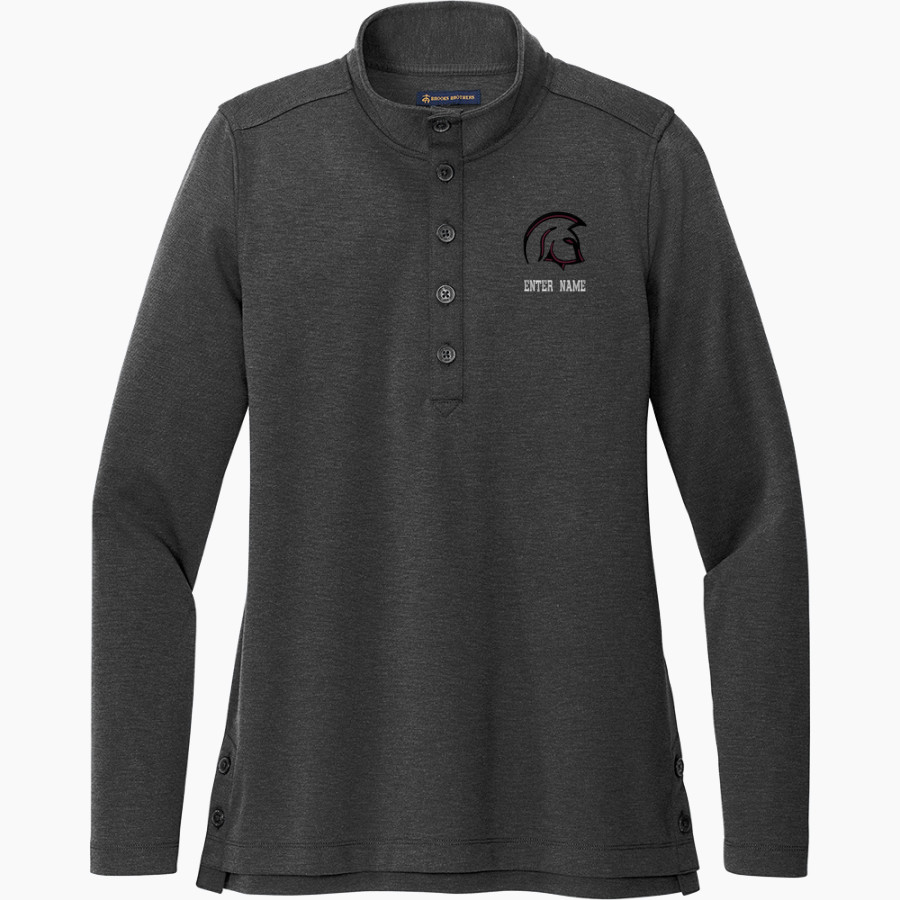 North Crawford Trojans <span class="pdp-name-mascot">North Crawford Trojans</span> Brooks Brothers Women's Mid-Layer Stretch 1/2-Button Pullover