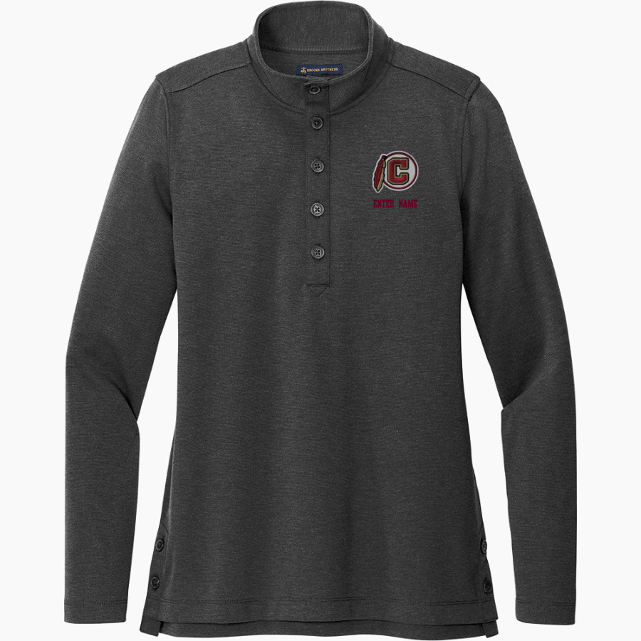 Creekside Seminoles <span class="pdp-name-mascot">Creekside Seminoles</span> Brooks Brothers Women's Mid-Layer Stretch 1/2-Button Pullover