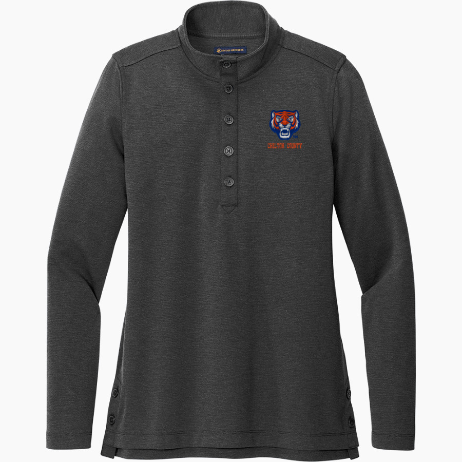 Chilton County Tigers <span class="pdp-name-mascot">Chilton County Tigers</span> Brooks Brothers Women's Mid-Layer Stretch 1/2-Button Pullover