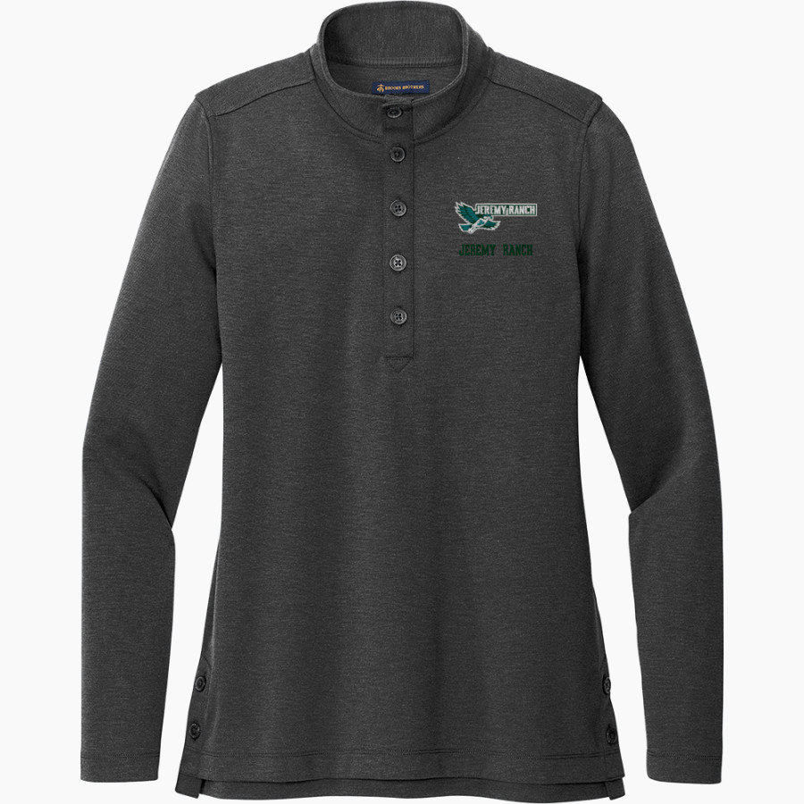 Jeremy Ranch Hawks <span class="pdp-name-mascot">Jeremy Ranch Elementary Hawks</span> Brooks Brothers Women's Mid-Layer Stretch 1/2-Button Pullover