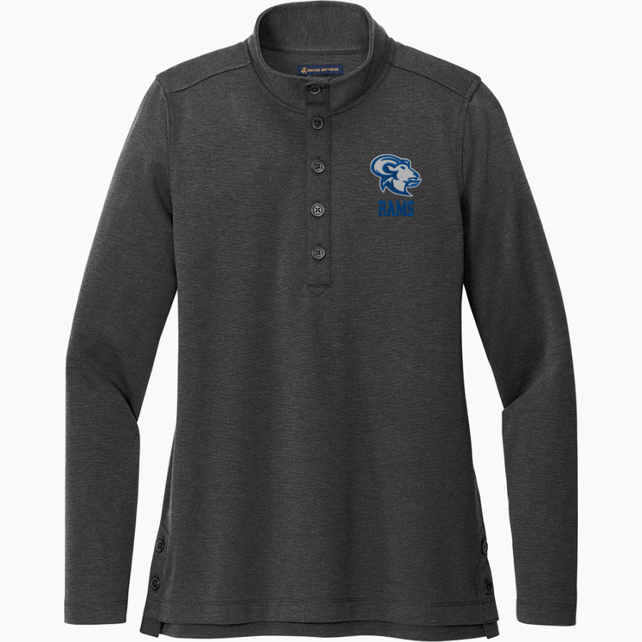 Watkinson Rams <span class="pdp-name-mascot">Watkinson Rams</span> Brooks Brothers Women's Mid-Layer Stretch 1/2-Button Pullover