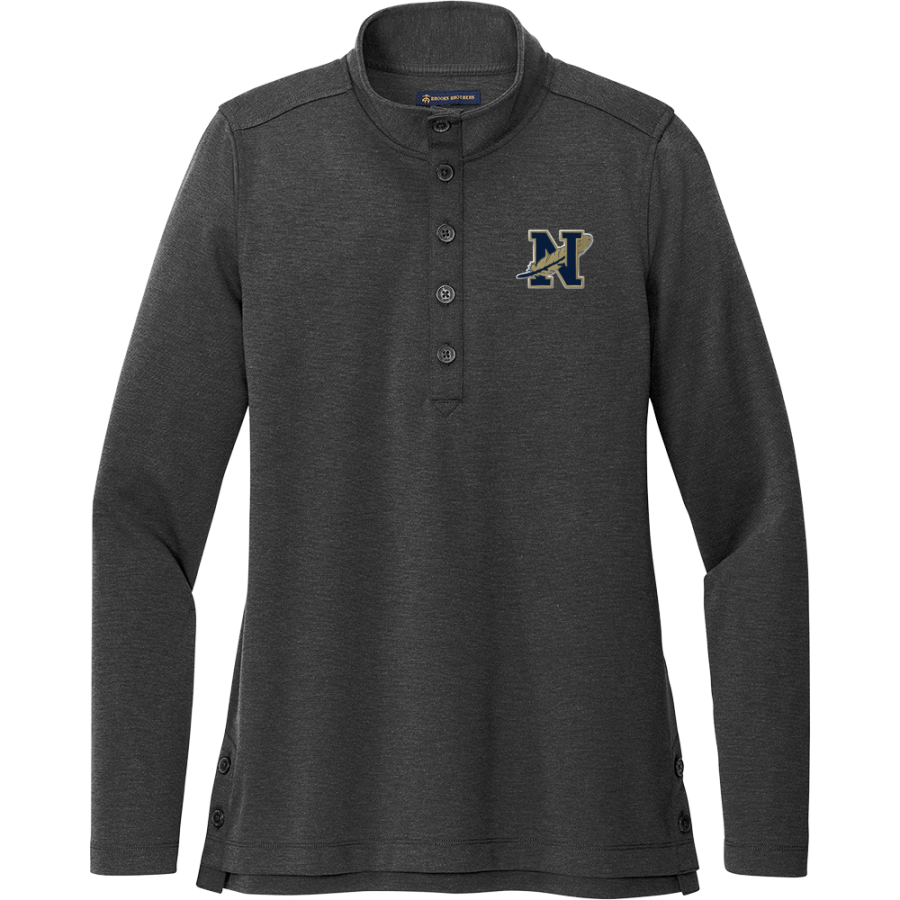 Bishop Noll Warriors <span class="pdp-name-mascot">Bishop Noll Warriors</span> Brooks Brothers Women's Mid-Layer Stretch 1/2-Button Pullover