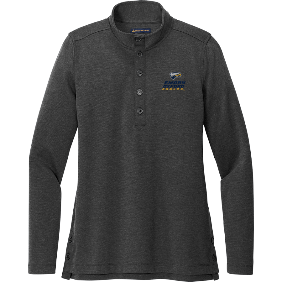 Oxford College of Emory University Eagles <span class="pdp-name-mascot">Oxford College of Emory University Eagles</span> Brooks Brothers Women's Mid-Layer Stretch 1/2-Button Pullover