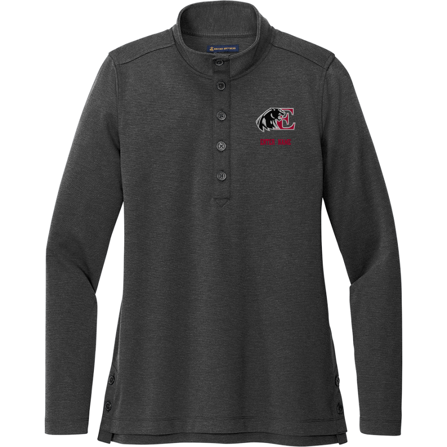 EASTBROOK HIGH SCHOOL PANTHERS <span class="pdp-name-mascot">EASTBROOK PANTHERS</span> Brooks Brothers Women's Mid-Layer Stretch 1/2-Button Pullover
