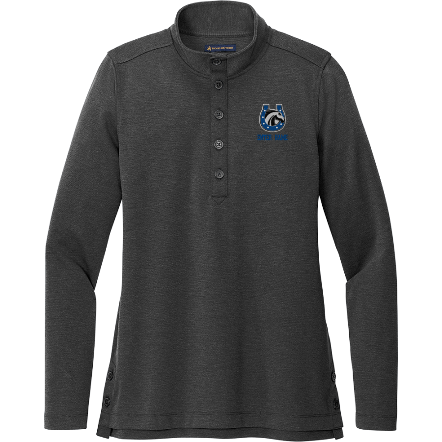 Andrada Mavericks Online Store <span class="pdp-name-mascot">Andrada Mavericks</span> Brooks Brothers Women's Mid-Layer Stretch 1/2-Button Pullover