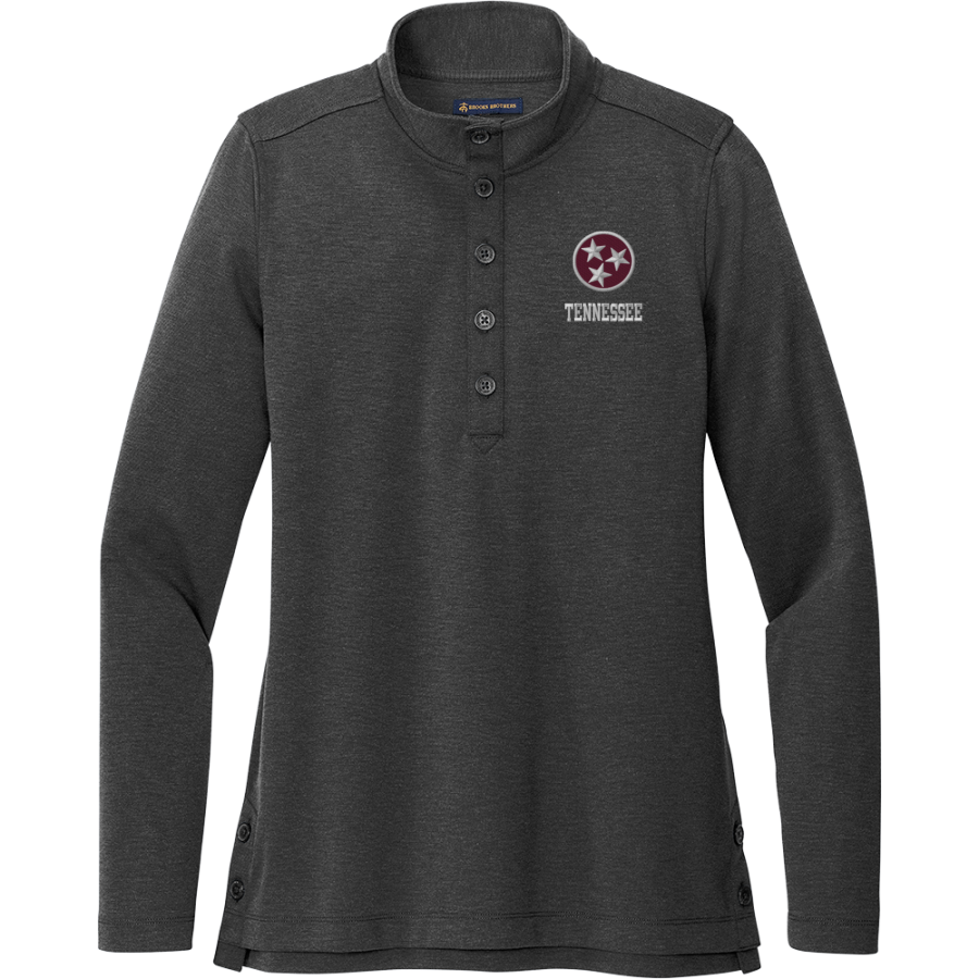 Tennessee Vikings <span class="pdp-name-mascot">Tennessee Vikings</span> Brooks Brothers Women's Mid-Layer Stretch 1/2-Button Pullover