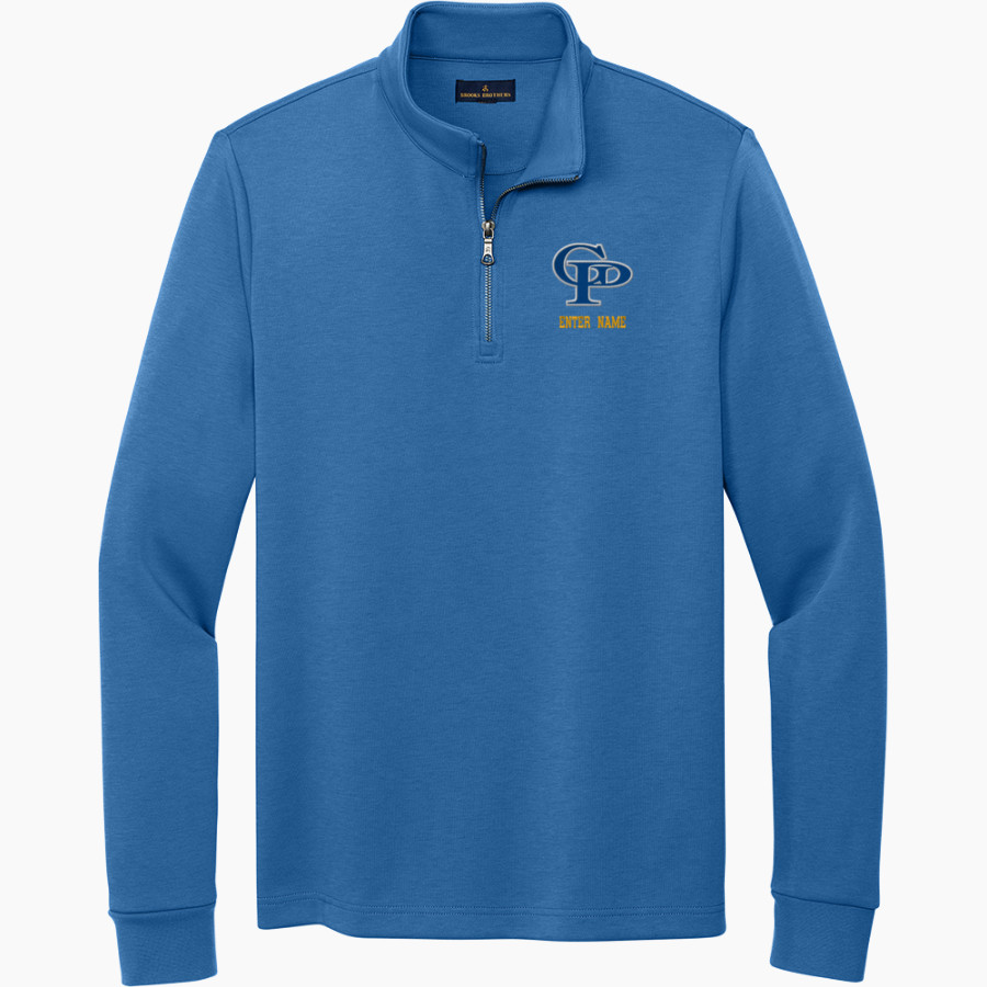 GATLINBURG-PITTMAN HIGH SCHOOL HIGHLANDERS <span class="pdp-name-mascot">GATLINBURG - PITTMAN HIGHLANDERS</span> Brooks Brothers Men's Double-Knit 1/4-Zip Pullover
