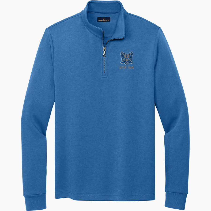 CAM HIGH SCHOOL COUGARS Brooks Brothers Men's Double-Knit 1/4-Zip Pullover