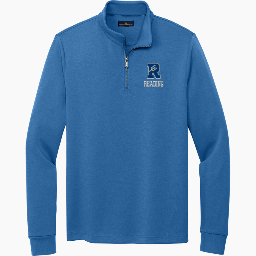READING SENIOR HIGH SCHOOL BLUE DEVILS <span class="pdp-name-mascot">READING BLUE DEVILS</span> Brooks Brothers Men's Double-Knit 1/4-Zip Pullover