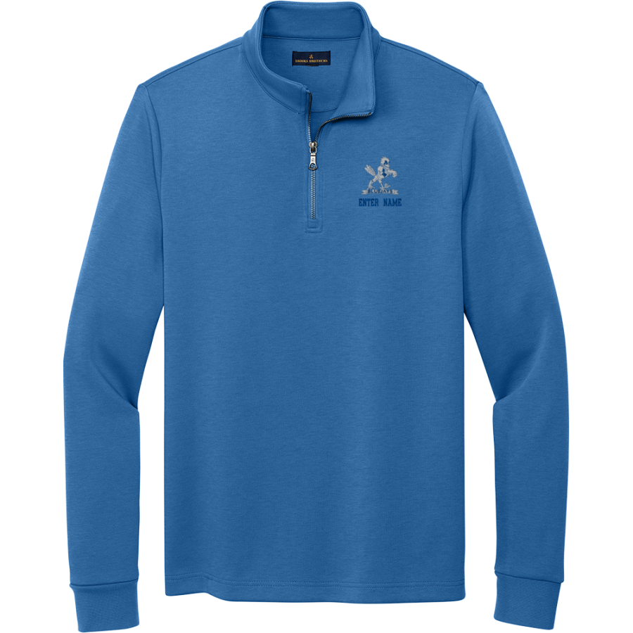 MANCOS HIGH SCHOOL BLUEJAYS <span class="pdp-name-mascot">MANCOS BLUEJAYS</span> Brooks Brothers Men's Double-Knit 1/4-Zip Pullover