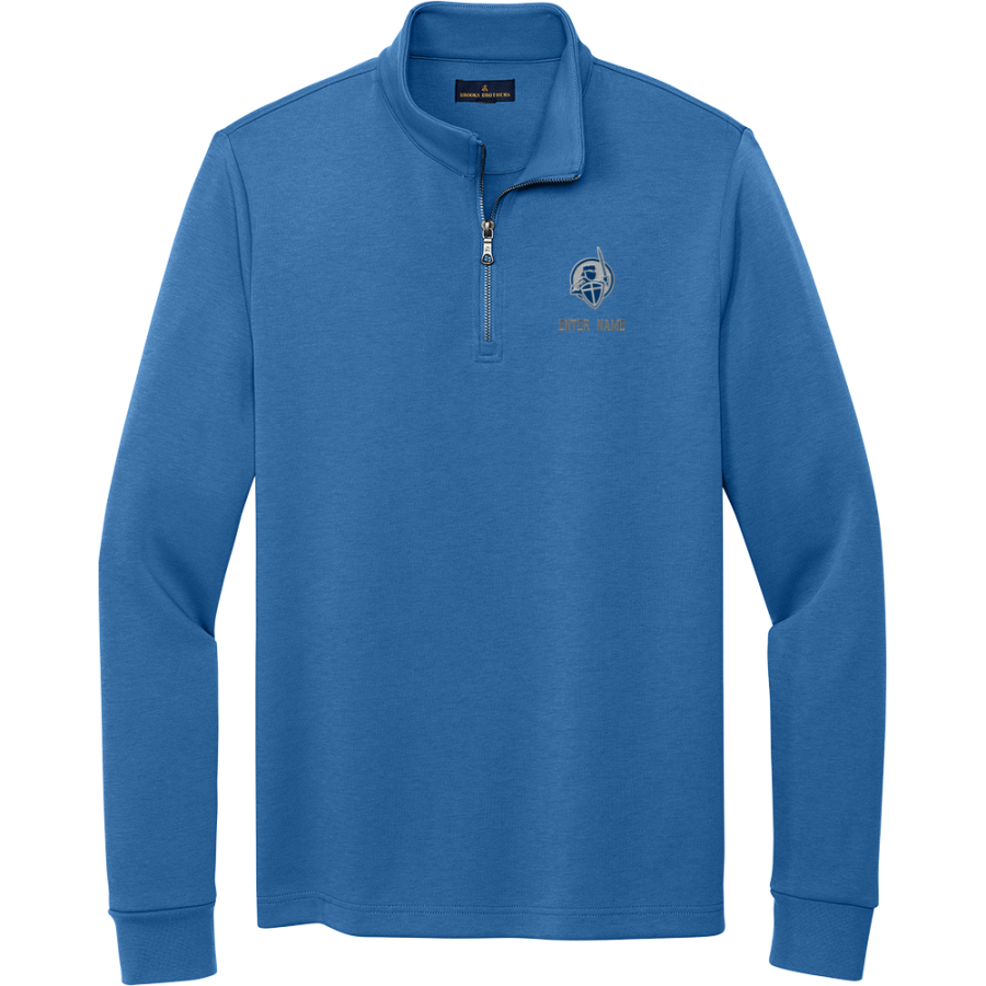 LUTHERAN HIGH SCHOOL CRUSADERS <span class="pdp-name-mascot">LUTHERAN CRUSADERS</span> Brooks Brothers Men's Double-Knit 1/4-Zip Pullover