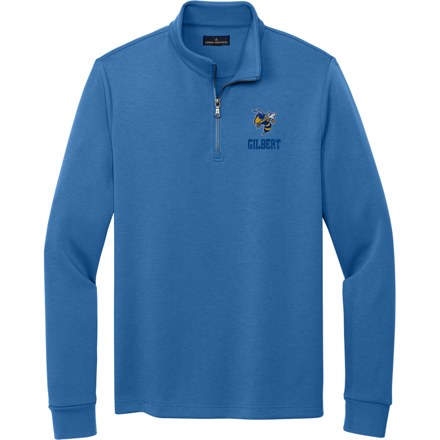 Gilbert Yellowjackets <span class="pdp-name-mascot">Gilbert School Yellowjackets</span> Brooks Brothers Men's Double-Knit 1/4-Zip Pullover
