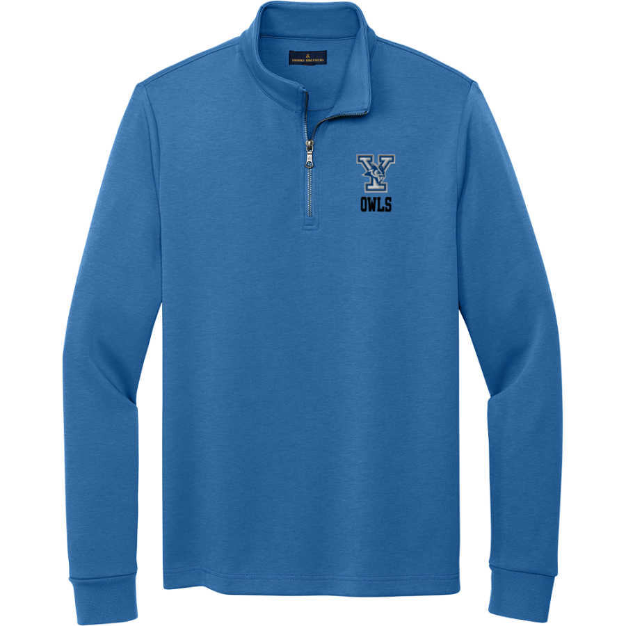 YANTIS HIGH SCHOOL OWLS <span class="pdp-name-mascot">YANTIS OWLS</span> Brooks Brothers Men's Double-Knit 1/4-Zip Pullover