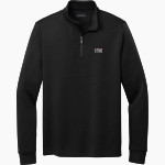 Utica Academy Of Science Atoms Brooks Brothers Men's Double-Knit 1/4-Zip Pullover Front Thumbnail