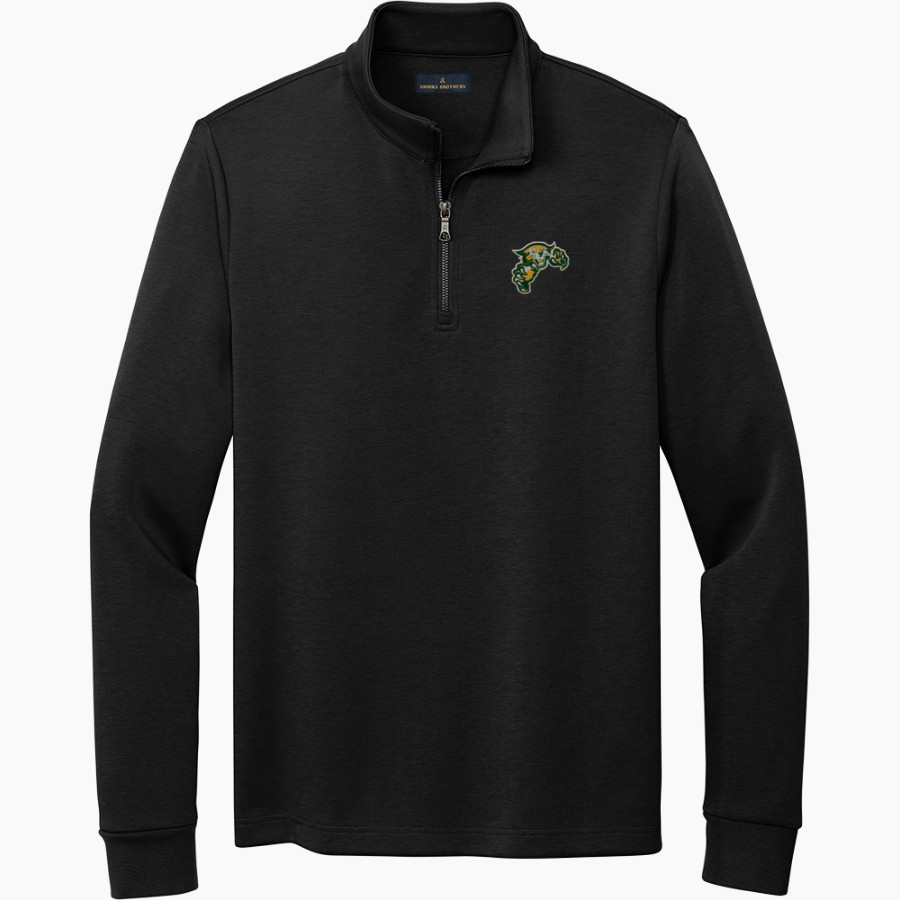 GREAT BRIDGE HIGH SCHOOL WILDCATS <span class="pdp-name-mascot">GREAT BRIDGE WILDCATS</span> Brooks Brothers Men's Double-Knit 1/4-Zip Pullover