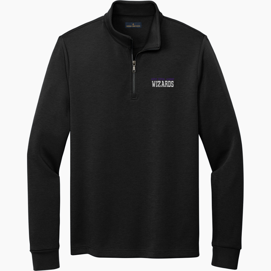 Mater Virtual Academy Wizards <span class="pdp-name-mascot">Mater Virtual Academy Wizards</span> Brooks Brothers Men's Double-Knit 1/4-Zip Pullover