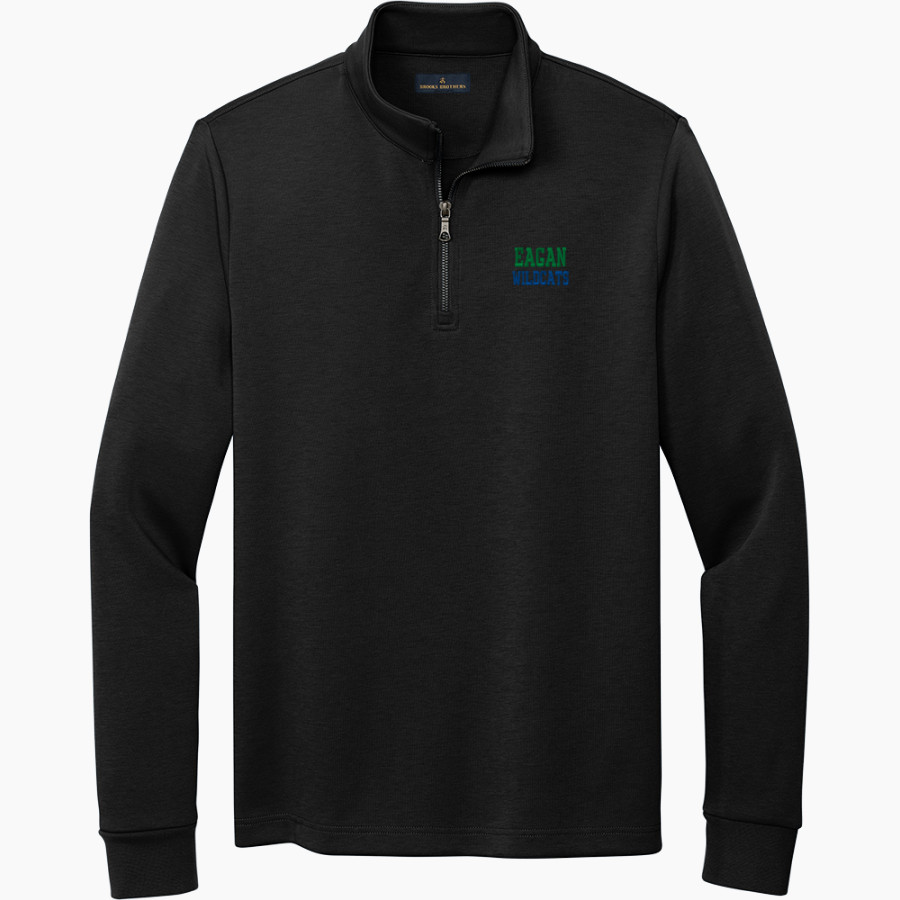 EAGAN HIGH SCHOOL WILDCATS <span class="pdp-name-mascot">EAGAN WILDCATS</span> Brooks Brothers Men's Double-Knit 1/4-Zip Pullover