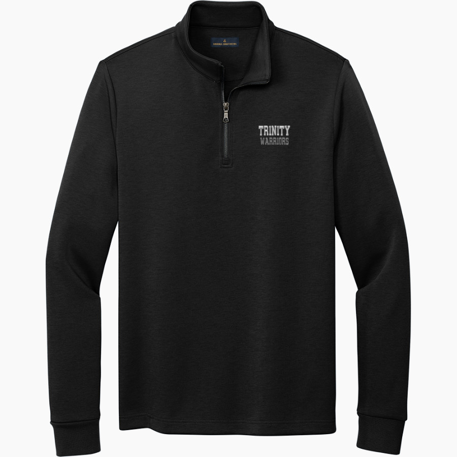 Trinity Warriors <span class="pdp-name-mascot">Trinity Christian Warriors</span> Brooks Brothers Men's Double-Knit 1/4-Zip Pullover