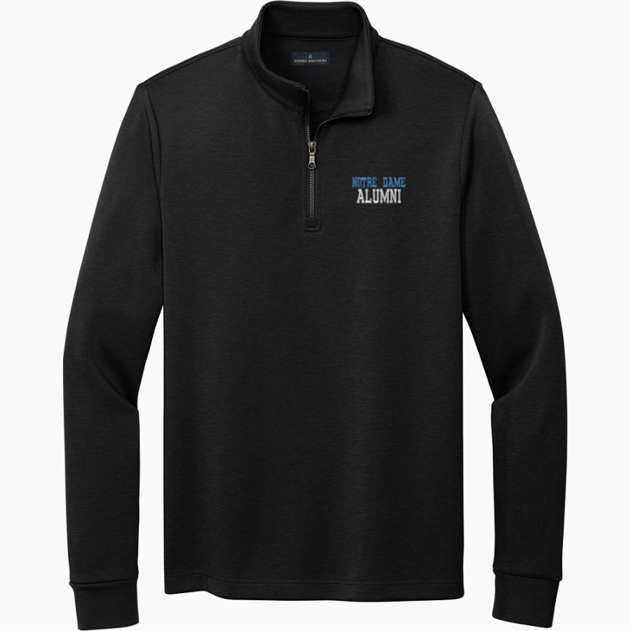 NOTRE DAME HIGH SCHOOL IRISH <span class="pdp-name-mascot">NOTRE DAME IRISH</span> Brooks Brothers Men's Double-Knit 1/4-Zip Pullover