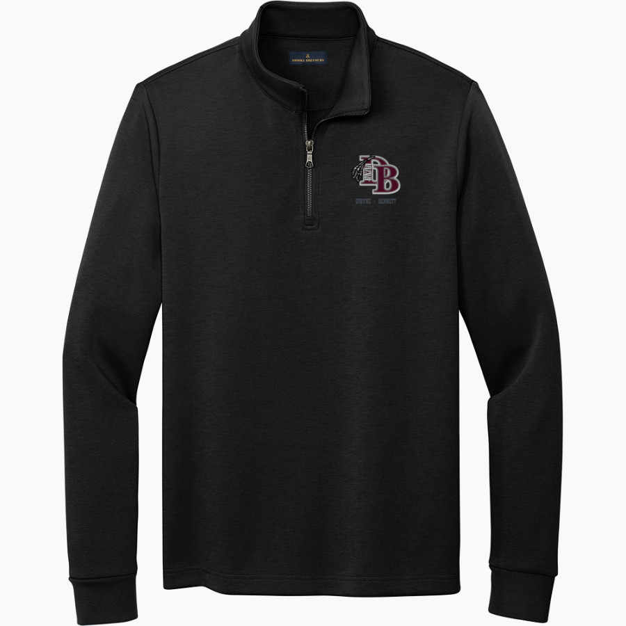 DOBYNS-BENNETT HIGH SCHOOL INDIANS Brooks Brothers Men's Double-Knit 1/4-Zip Pullover