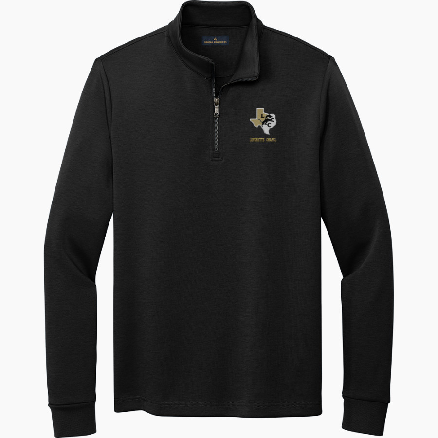 LEVERETTS CHAPEL HIGH SCHOOL LIONS <span class="pdp-name-mascot">LEVERETTS CHAPEL LIONS</span> Brooks Brothers Men's Double-Knit 1/4-Zip Pullover