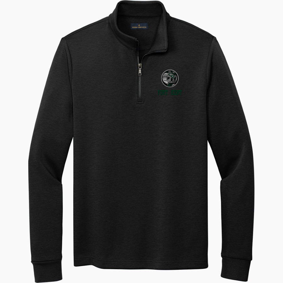 FORT KENT WARRIORS <span class="pdp-name-mascot">COMMUNITY WARRIORS</span> Brooks Brothers Men's Double-Knit 1/4-Zip Pullover