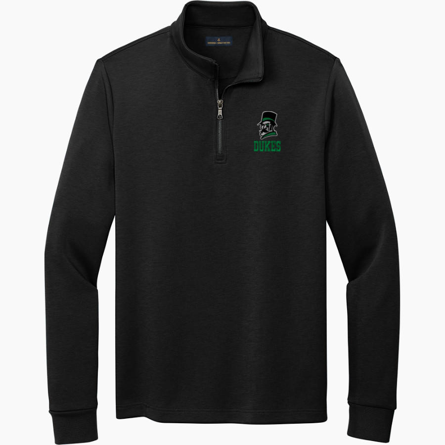 YORK HIGH SCHOOL DUKES <span class="pdp-name-mascot">YORK DUKES</span> Brooks Brothers Men's Double-Knit 1/4-Zip Pullover