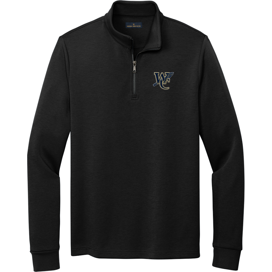 WESTMINSTER CATAWBA CHRISTIAN SCHOOL INDIANS <span class="pdp-name-mascot">WESTMINSTER CATAWBA INDIANS</span> Brooks Brothers Men's Double-Knit 1/4-Zip Pullover