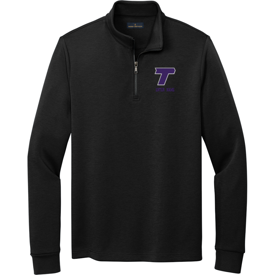 Trevecca University Trojans <span class="pdp-name-mascot">Trevecca University Trojans</span> Brooks Brothers Men's Double-Knit 1/4-Zip Pullover