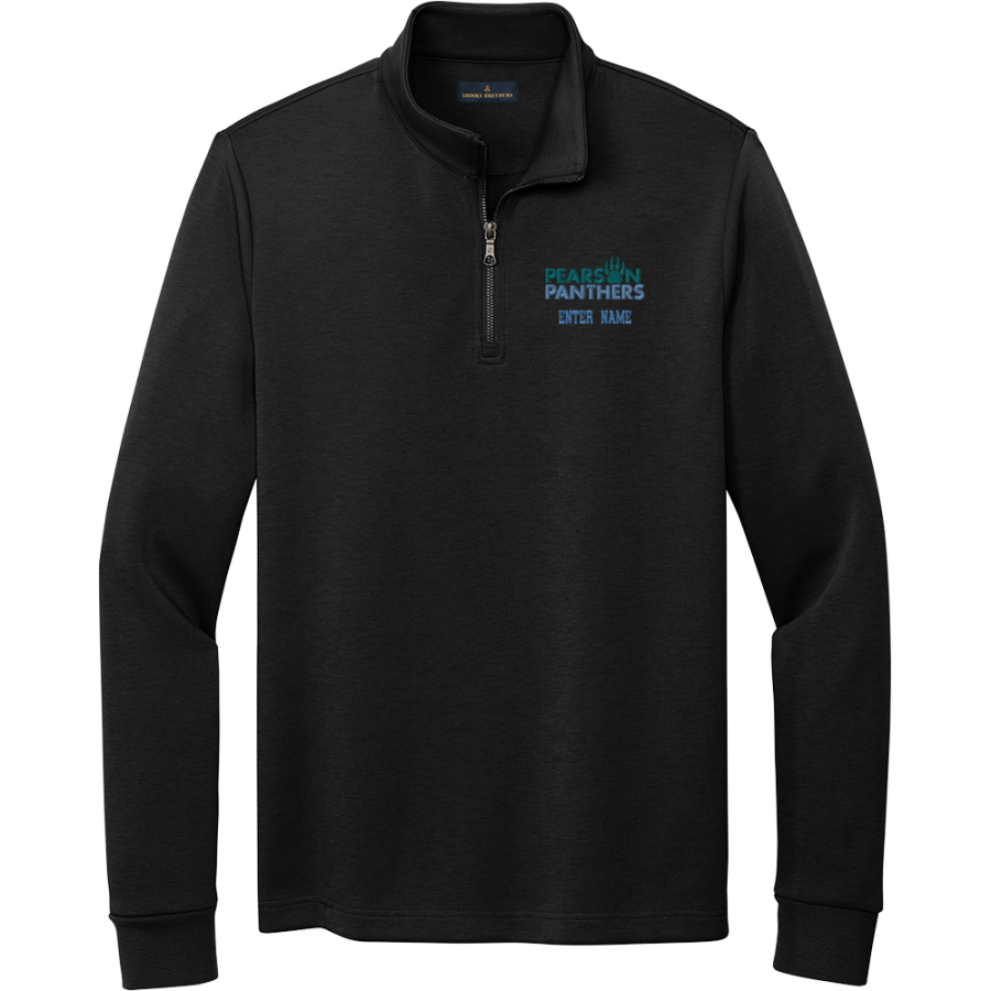 Pearson Panthers <span class="pdp-name-mascot">Pearson School Panthers</span> Brooks Brothers Men's Double-Knit 1/4-Zip Pullover