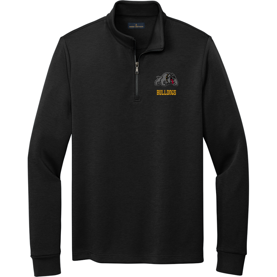 THORNDALE HIGH SCHOOL BULLDOGS <span class="pdp-name-mascot">THORNDALE BULLDOGS /LADY</span> Brooks Brothers Men's Double-Knit 1/4-Zip Pullover