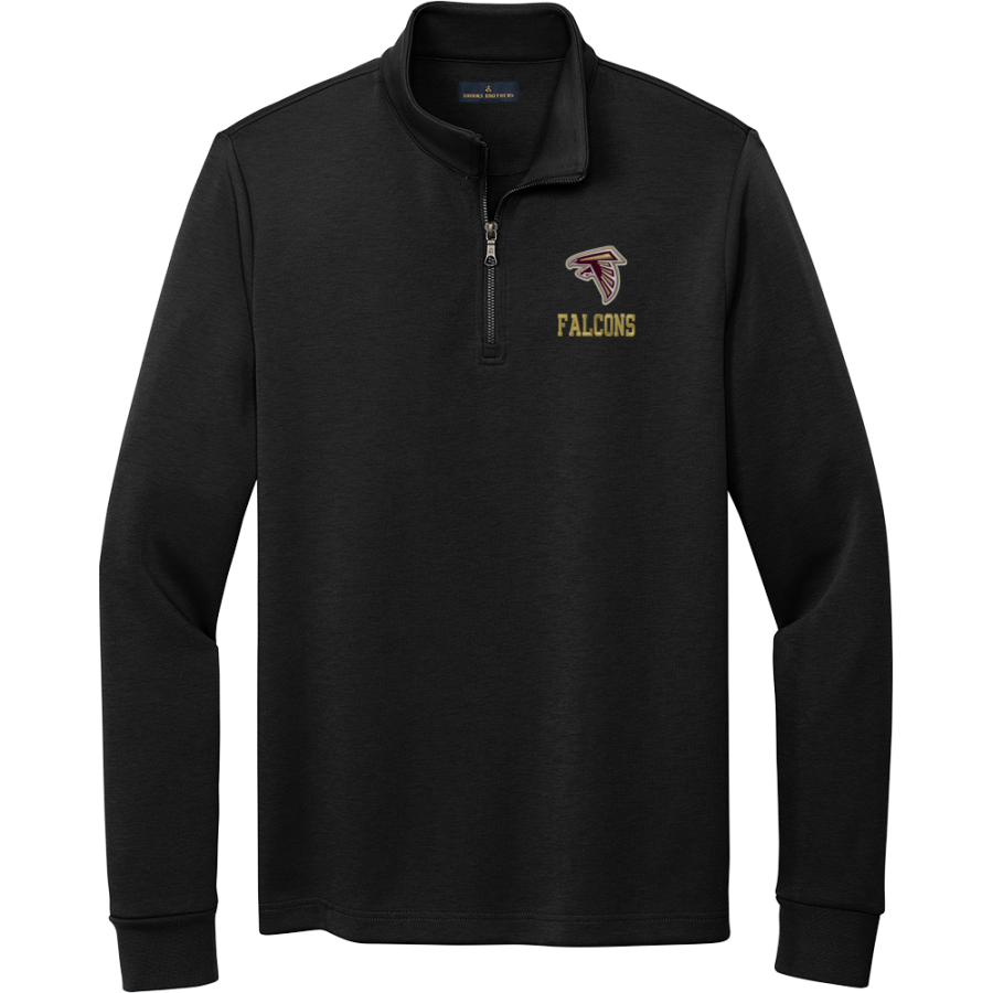 WM E GRADY VOC TECH SCHOOL FALCONS <span class="pdp-name-mascot">GRADY HIGH SCHOOL FALCONS</span> Brooks Brothers Men's Double-Knit 1/4-Zip Pullover