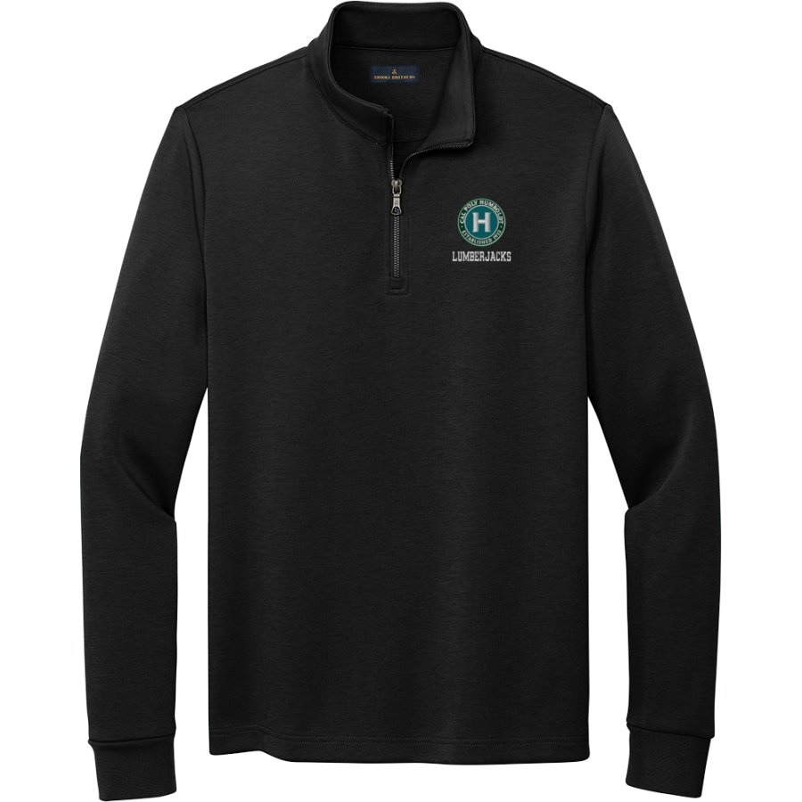 Cal Poly Humboldt Lumberjacks <span class="pdp-name-mascot">Humboldt State Lumberjacks</span> Brooks Brothers Men's Double-Knit 1/4-Zip Pullover