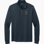 Providence Academy LIONS ONLINE STORE <span class="pdp-name-mascot">Providence Lions</span> Brooks Brothers Men's Double-Knit 1/4-Zip Pullover Front Thumbnail