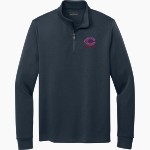 Collier Baseball And Softball Baseball And Softball <span class="pdp-name-mascot">Collier Baseball And Softball Baseball And Softball</span> Brooks Brothers Men's Double-Knit 1/4-Zip Pullover Front Thumbnail
