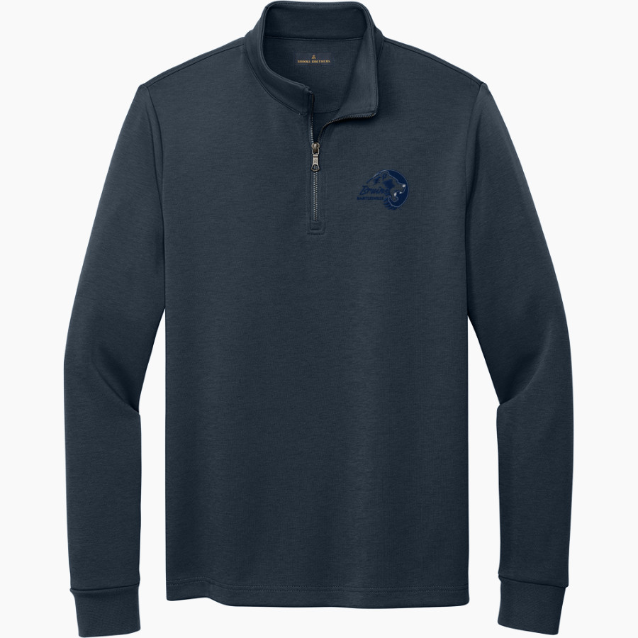 BARTLESVILLE HIGH SCHOOL BRUINS <span class="pdp-name-mascot">BARTLESVILLE BRUINS</span> Brooks Brothers Men's Double-Knit 1/4-Zip Pullover