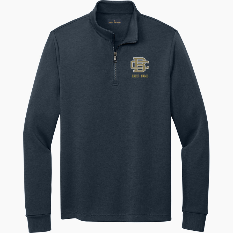 Building Champions Baseball <span class="pdp-name-mascot">Building Champions Baseball</span> Brooks Brothers Men's Double-Knit 1/4-Zip Pullover