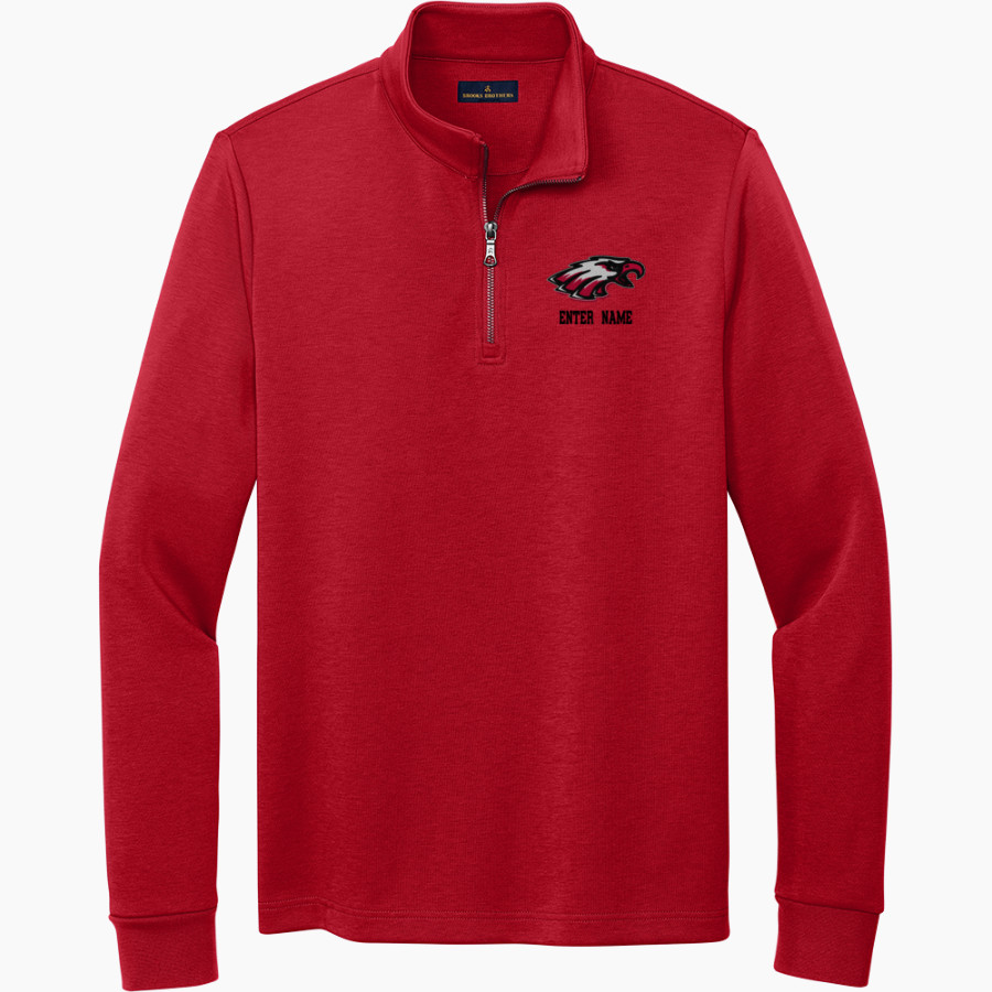 ARGYLE HIGH SCHOOL EAGLES <span class="pdp-name-mascot">ARGYLE EAGLES</span> Brooks Brothers Men's Double-Knit 1/4-Zip Pullover