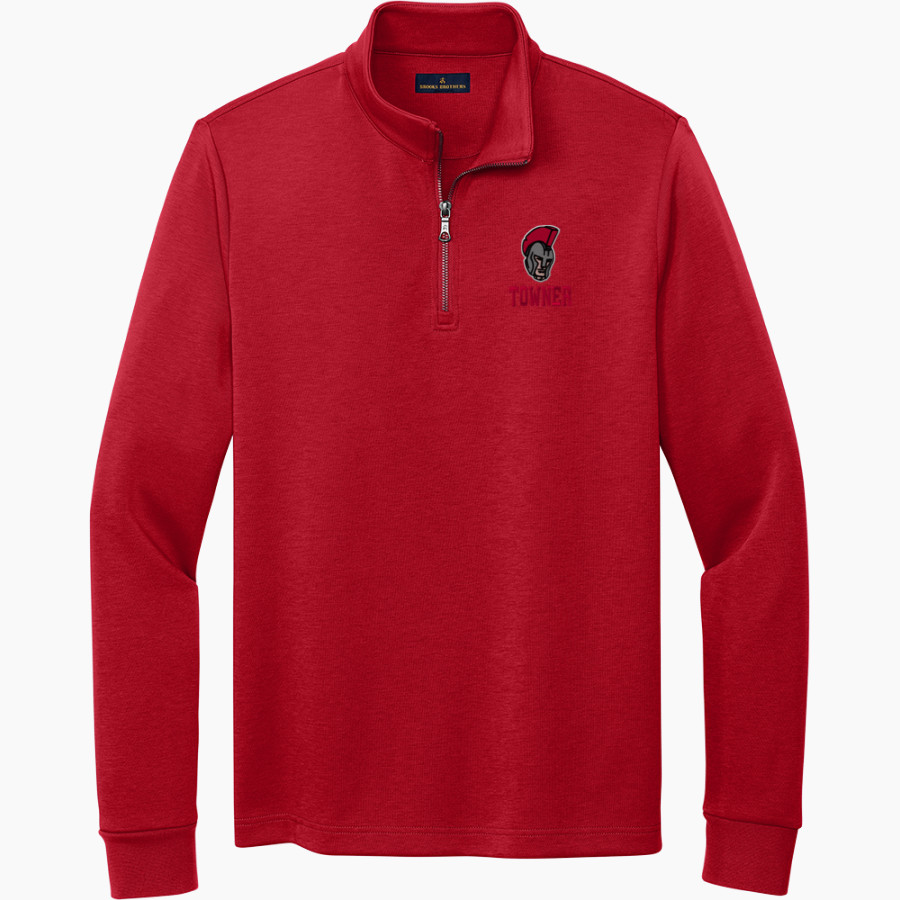 TOWNER HIGH SCHOOL TITANS <span class="pdp-name-mascot">TOWNER TITANS</span> Brooks Brothers Men's Double-Knit 1/4-Zip Pullover
