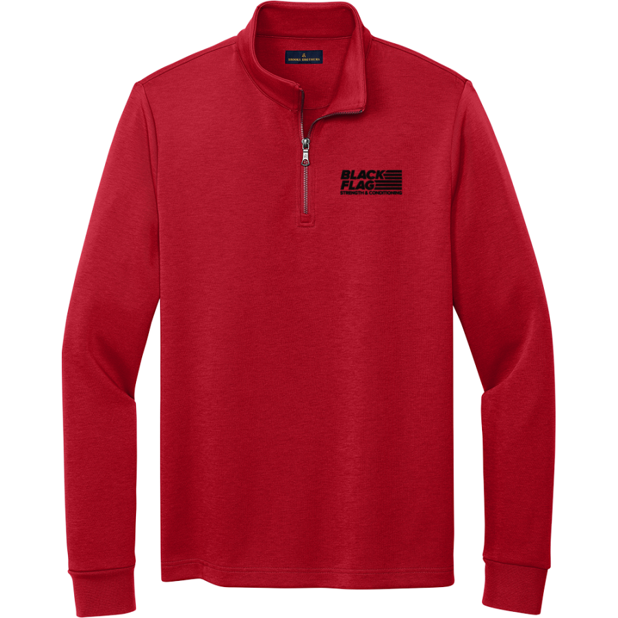 Black Flag Strength & Conditioning Black Flag Strength <span class="pdp-name-mascot">Black Flag Strength & Conditioning</span> Brooks Brothers Men's Double-Knit 1/4-Zip Pullover