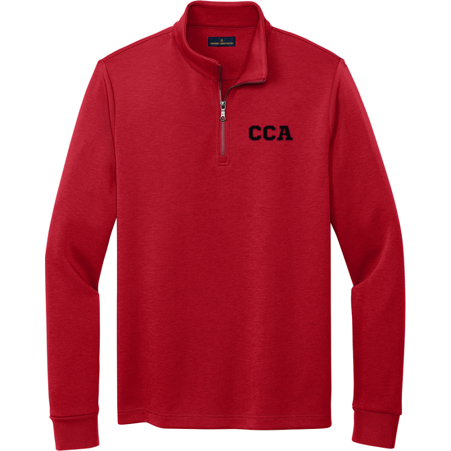 Community Christian Academy Ambassadors <span class="pdp-name-mascot">Community Christian Academy Ambassadors</span> Brooks Brothers Men's Double-Knit 1/4-Zip Pullover