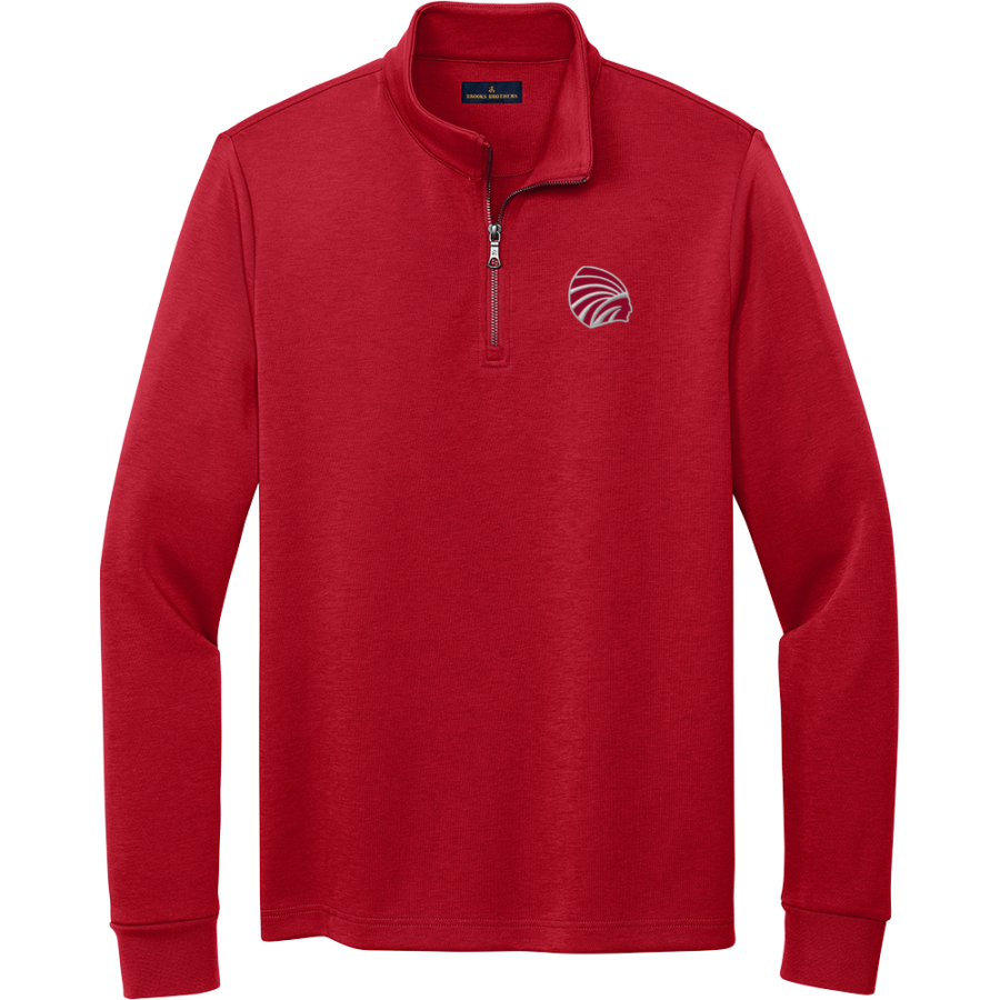 Liberty Indians <span class="pdp-name-mascot">Liberty Indians</span> Brooks Brothers Men's Double-Knit 1/4-Zip Pullover