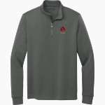 Maple Grove Crimson <span class="pdp-name-mascot">Maple Grove Crimson</span> Brooks Brothers Men's Double-Knit 1/4-Zip Pullover Front Thumbnail