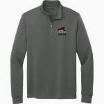 JUNEAU-DOUGLAS HIGH SCHOOL CRIMSON BEARS <span class="pdp-name-mascot">JUNEAU - DOUGLAS CRIMSON BEARS</span> Brooks Brothers Men's Double-Knit 1/4-Zip Pullover Front Thumbnail
