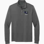 Barton College Official Store of the Bulldogs <span class="pdp-name-mascot">Barton Bulldogs</span> Brooks Brothers Men's Double-Knit 1/4-Zip Pullover Front Thumbnail